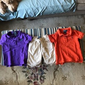 Ralph Lauren baby chino pants and 2 polos 18mth